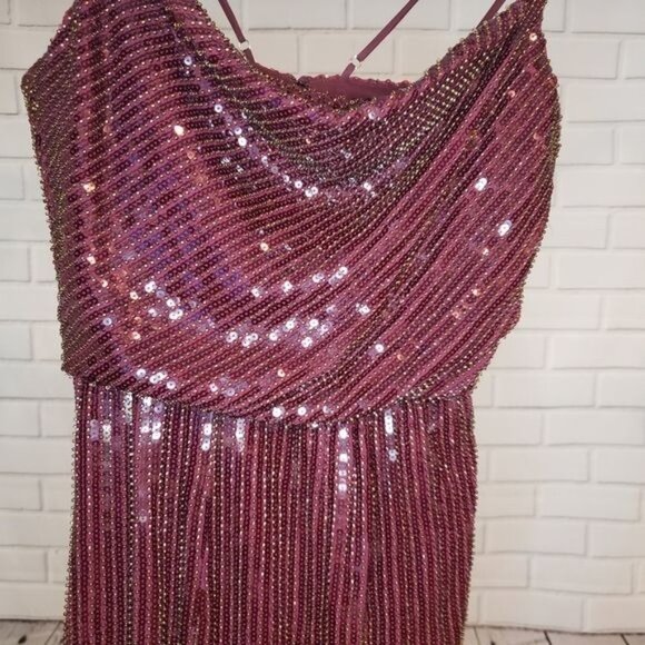 NWOT HANEY Elise Sequin Blouson Cocktail‎ D… - Picture 10 of 13